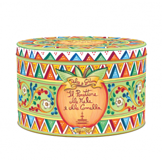 DOLCE & GABBANA PANETTONE ΜΕ ΜΗΛΟ ΚΑΙ ΚΑΝΕΛΛΑ 500gr