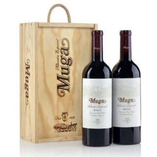 MUGA SELECCION ESPECIAL RIOJA ΣΕ ΞΥΛΙΝΗ ΣΥΣΚΕΥΑΣΙΑ 2 ΦΙΑΛΩΝ