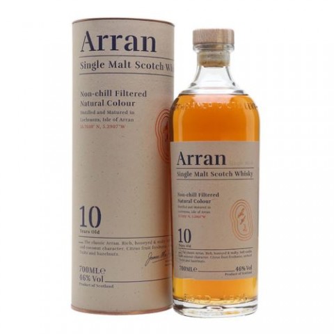 ARRAN SINGLE MALT SCOTCH WHISKY 10 YEARS OLD